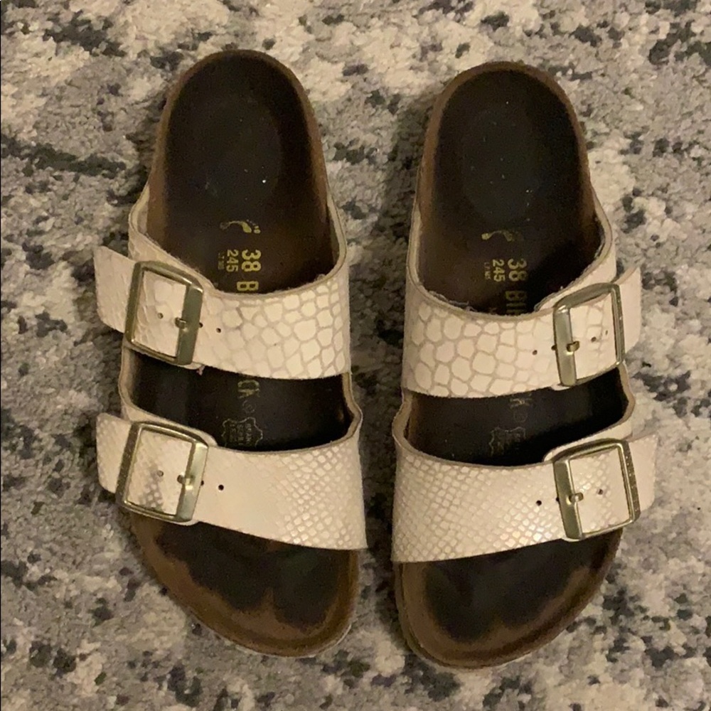 Metallic Alligator Birkenstocks